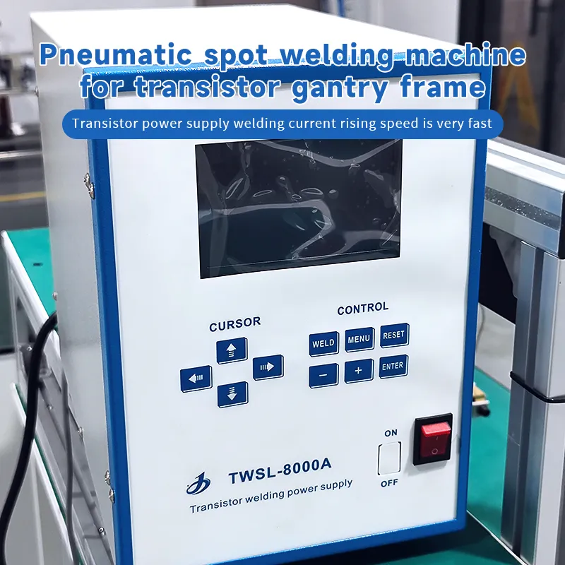 Transistor-based Gantry Pneumatic Battery Spot Welder For Battery Manufacturing