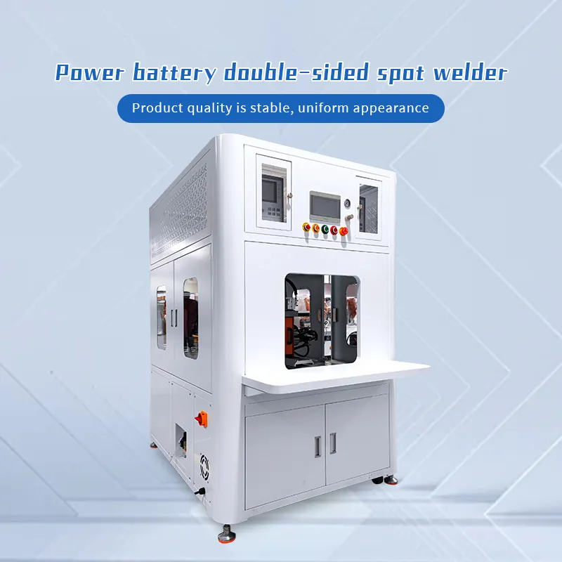 Double-Sided Automatic Spot Welder for Power Battery Packs with Nickel Tab Welding