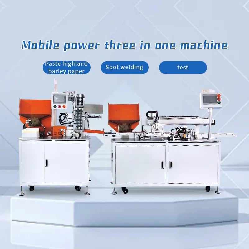 3-in-1 Battery Assembly Machine for Battery Insulation Paper Sticking, Testing, and Spot Welding