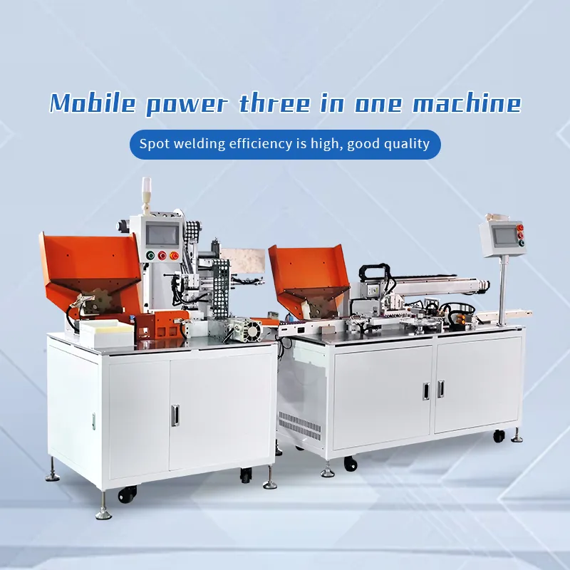 3-in-1 Battery Assembly Machine for Battery Insulation Paper Sticking, Testing, and Spot Welding