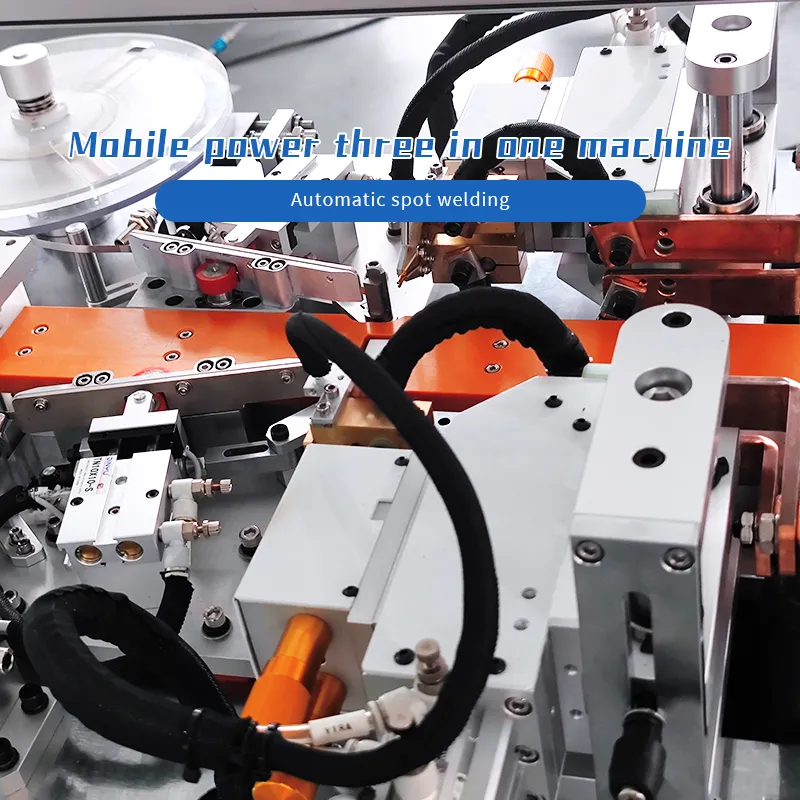 3-in-1 Battery Assembly Machine for Battery Insulation Paper Sticking, Testing, and Spot Welding