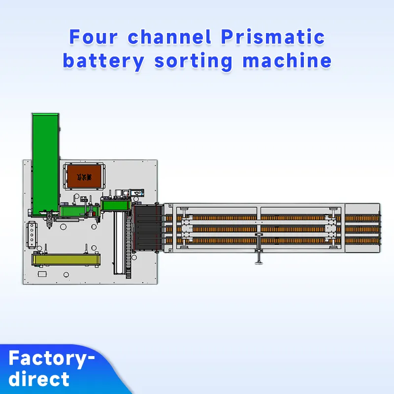 Prismatic Battery 4-Channel Automatic Sorting Machine OCV and IR testing machine