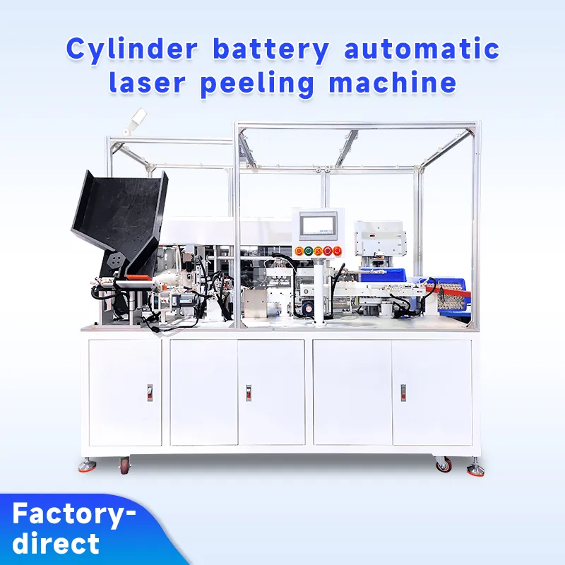 18650 Cylindrical Battery Laser Stripping Machine for PVC/PET Film Removal