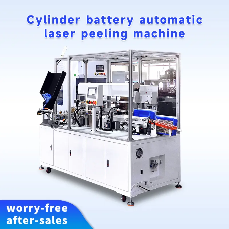 18650 Cylindrical Battery Laser Stripping Machine for PVC/PET Film Removal