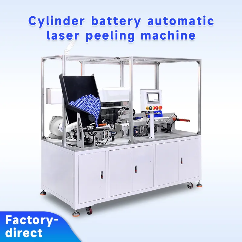 18650 Cylindrical Battery Laser Stripping Machine for PVC/PET Film Removal