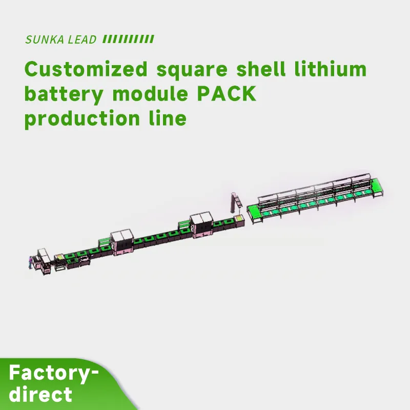 Custom Prismatic Aluminum-Shell Lithium Battery PACK Production Line | Automated Assembly, Testing, and Welding System