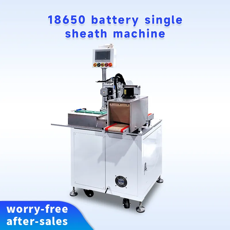 Battery Cell PVC Sleeving Machine for Cells with Protection Boards