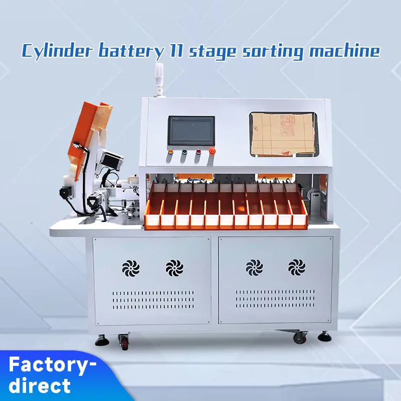 11-Channel 18650/21700 Cells Cylindrical Battery OCV & IR Testing and Sorting Machine