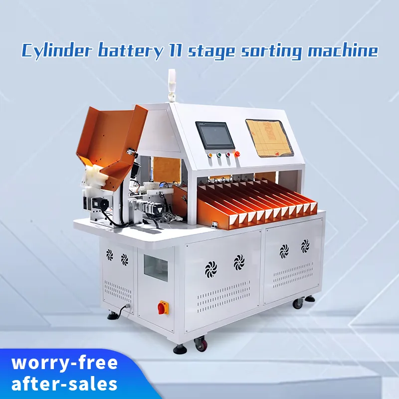 11-Channel 18650/21700 Cells Cylindrical Battery OCV & IR Testing and Sorting Machine