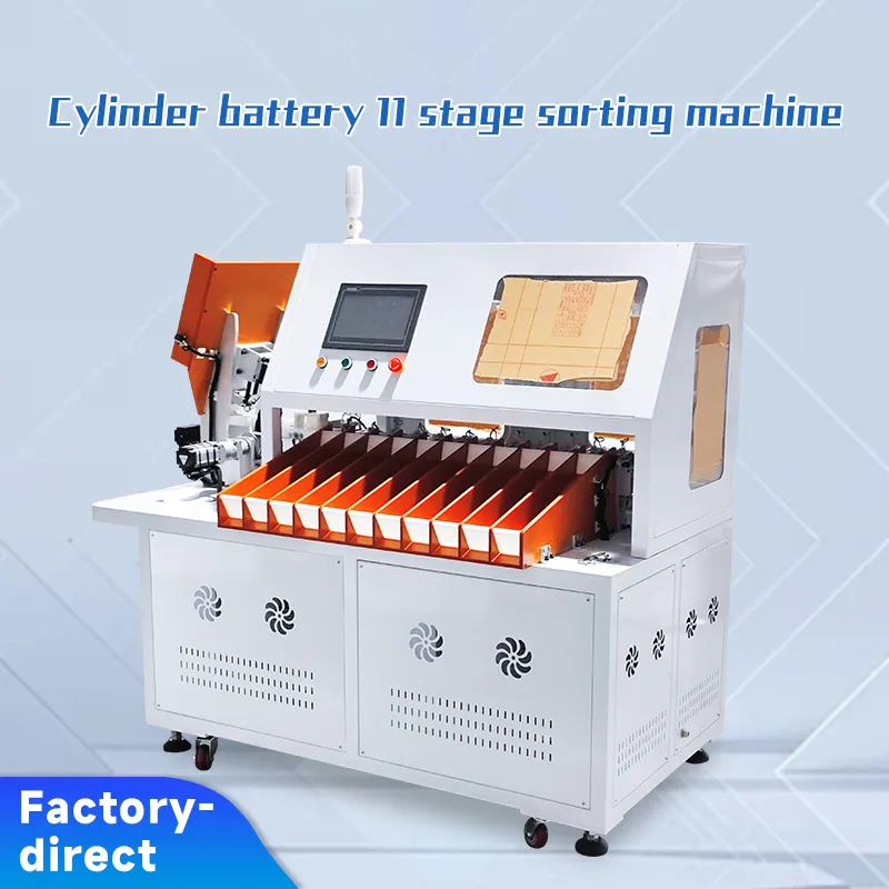 11-Channel 18650/21700 Cells Cylindrical Battery OCV & IR Testing and Sorting Machine