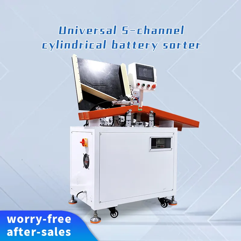 Universal 5-Channel 18650,21700,32700 Cylindrical Battery Sorting Machine