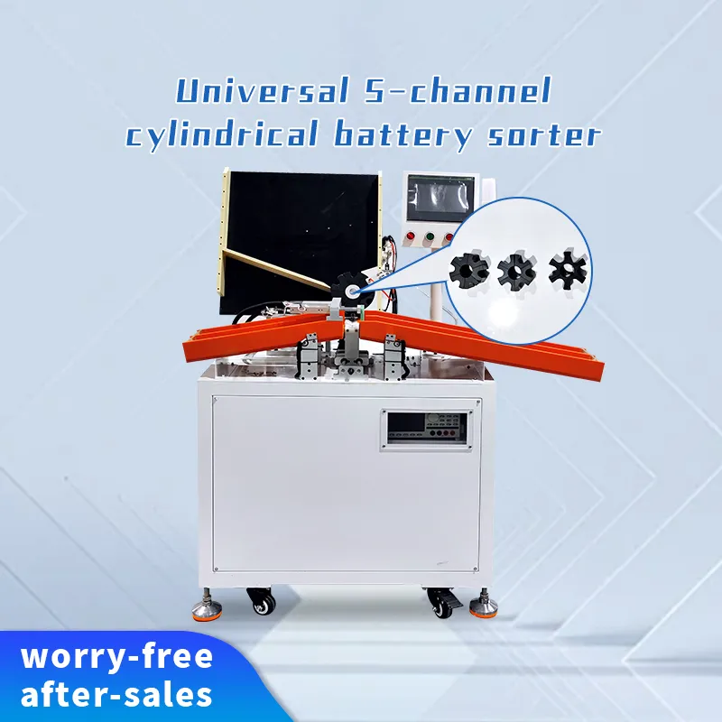 Universal 5-Channel 18650,21700,32700 Cylindrical Battery Sorting Machine